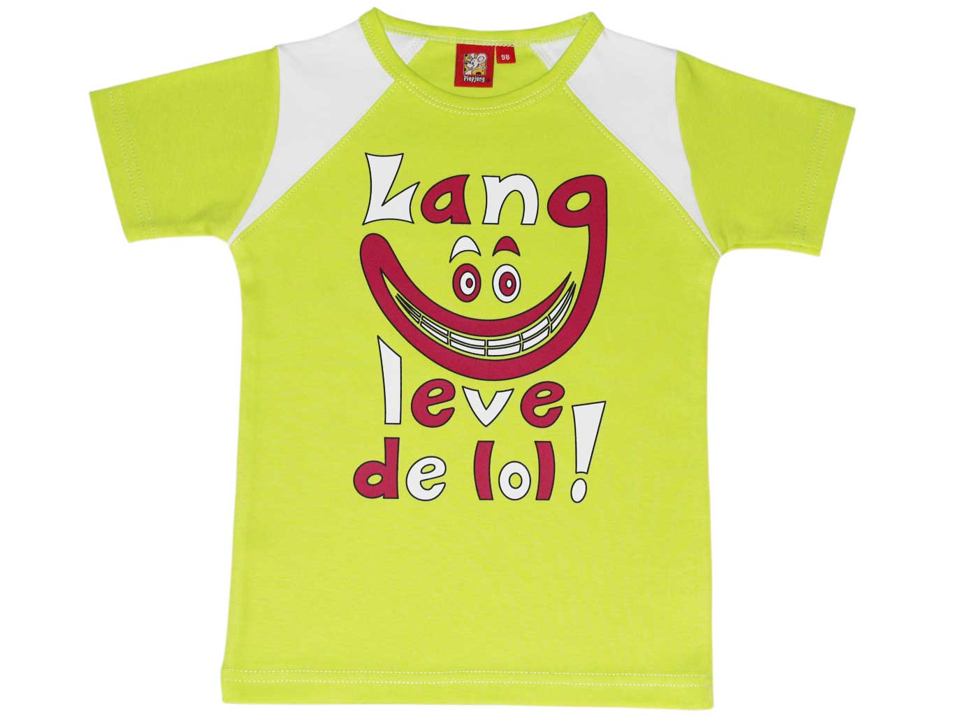 Afbeelding van T-shirt | Lime Groen | Meisjes - Lang leve de lol